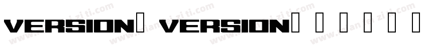 version version字体转换